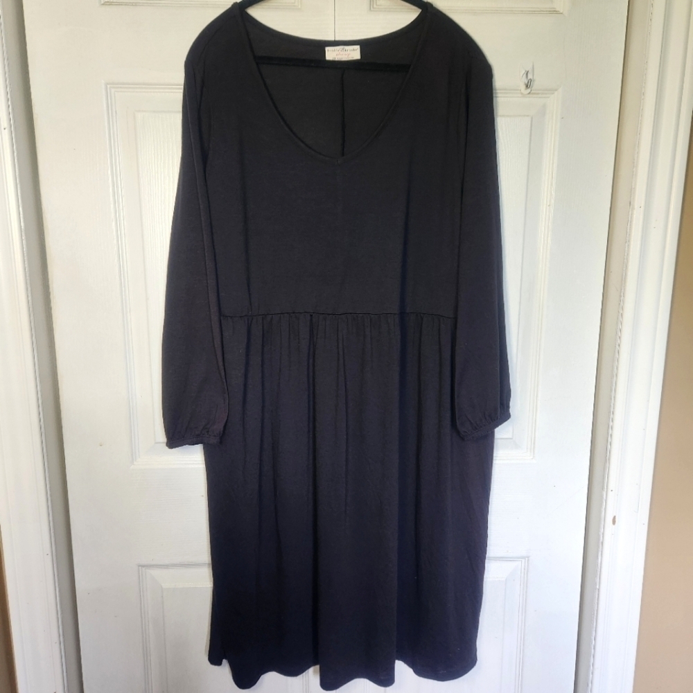 Bobbie Brooks Plus Size Black Polyester Spandex  Dress Size 2x